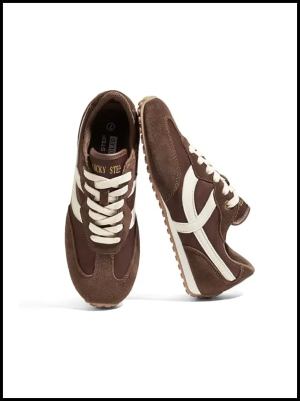 Women's Fashion Sneakers - Casual Retro Running Shoes with Non Slip Outsole